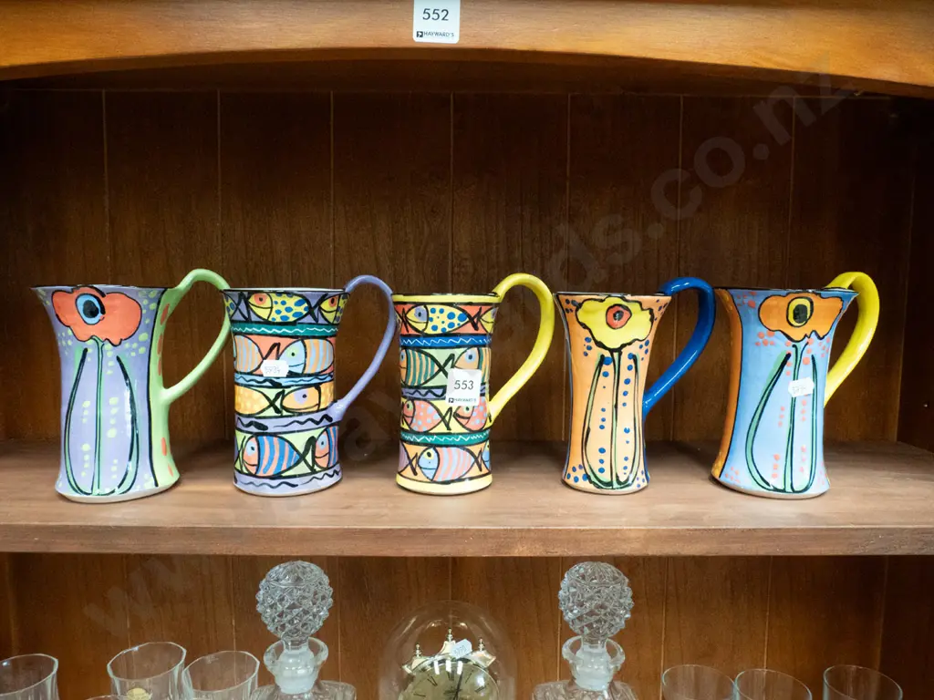 5x pottery coffee cups Image 1++