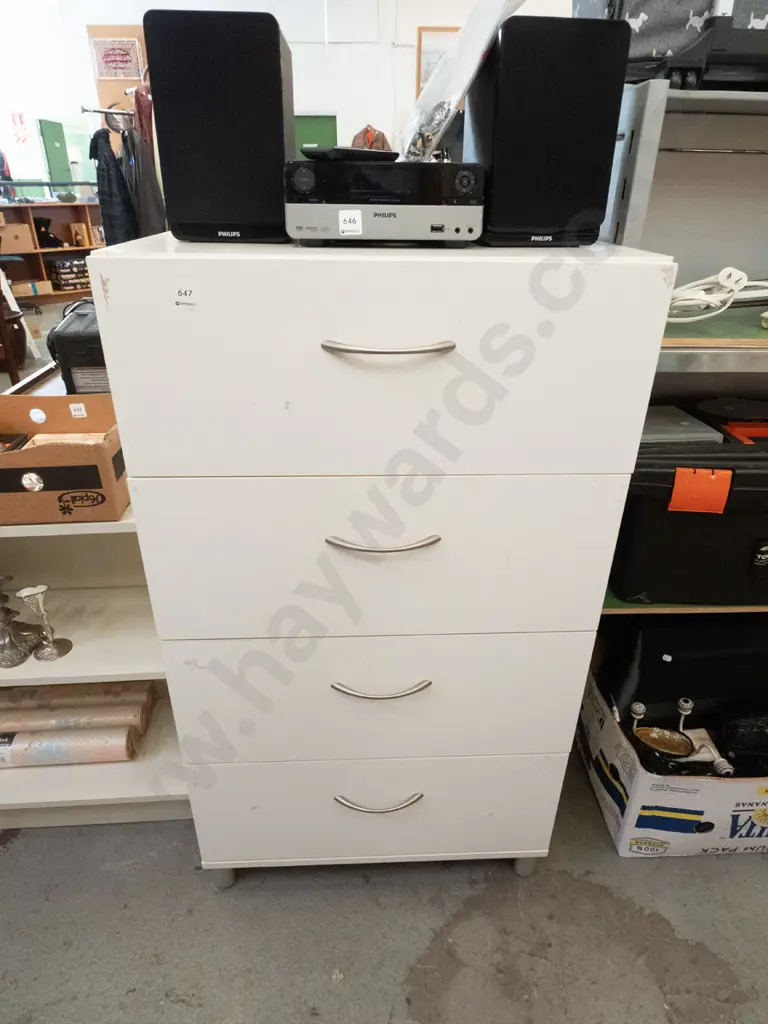 mdf melteca 4 drawer chest H-1060 W-600 D-420 Image 1++