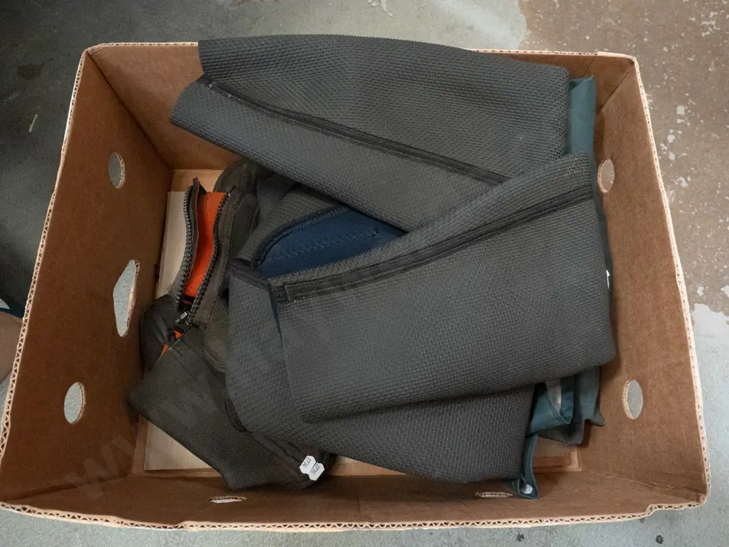 wetsuit booties, wet weather pants Image 1++