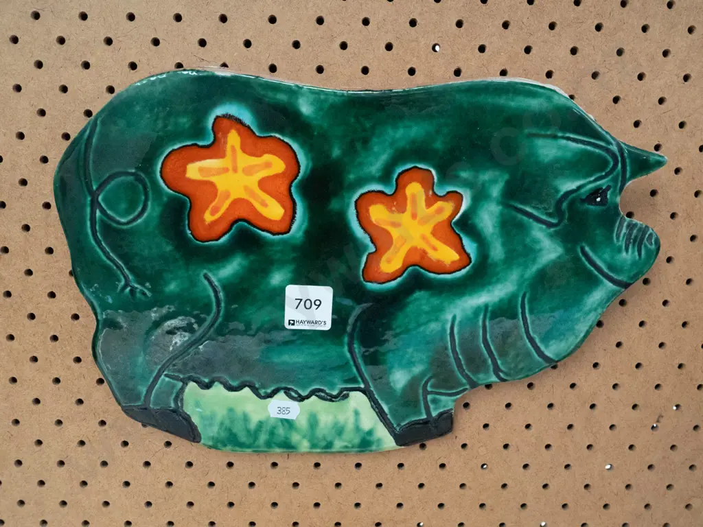 ceramic wall art - pig Image 1++