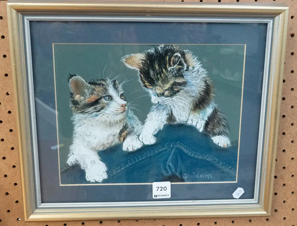 framed pastel - kittens Image 1++