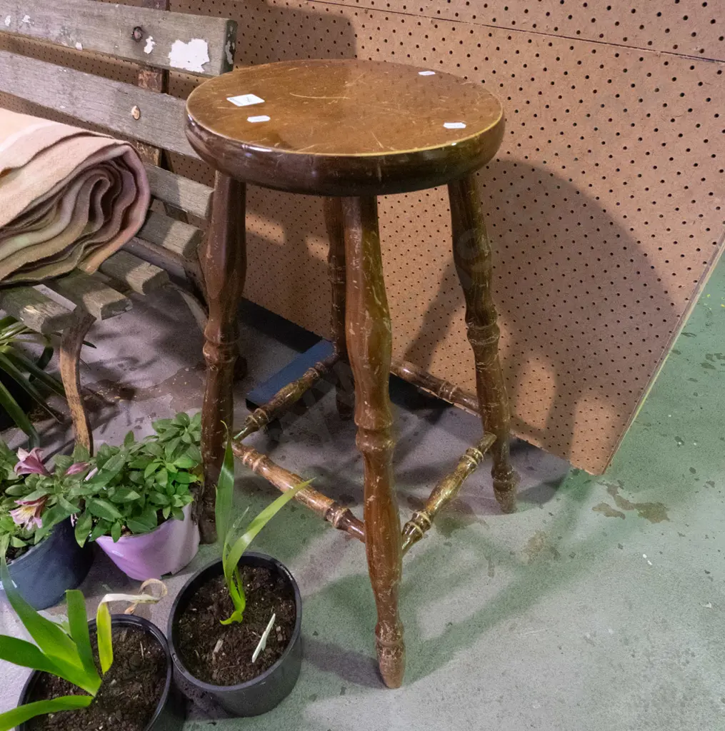 wooden bar stool Image 1++