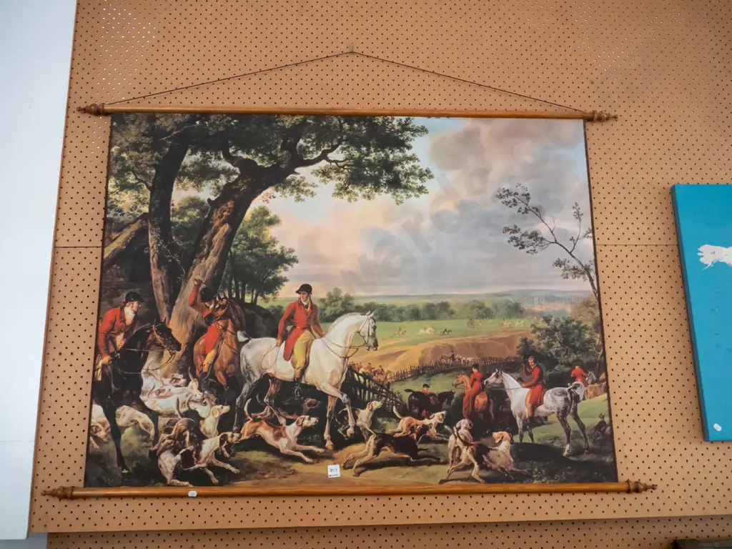 scroll print - hunting scene Image 1++