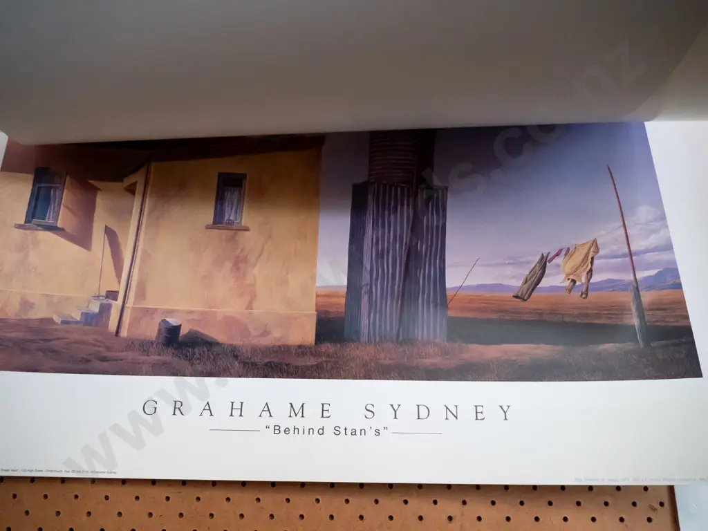 3x unframed Grahame Sydney poster prints - slight fading Image 1++