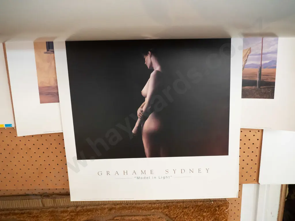3x unframed Grahame Sydney poster prints - slight fading Image 1++