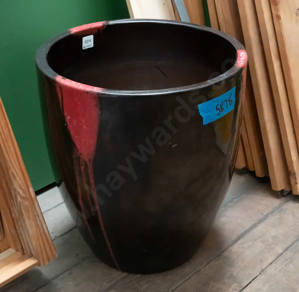 glazed garden planter H-420 Image 1++