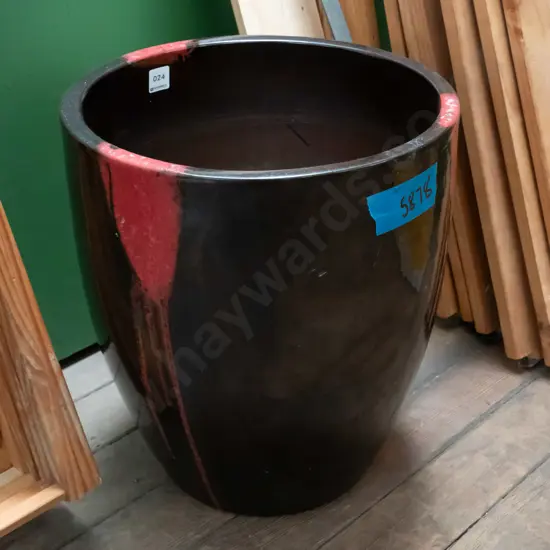 glazed garden planter H-420