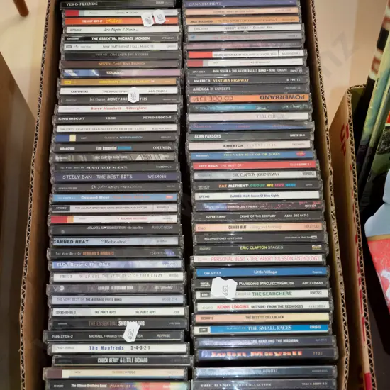 box of CDs