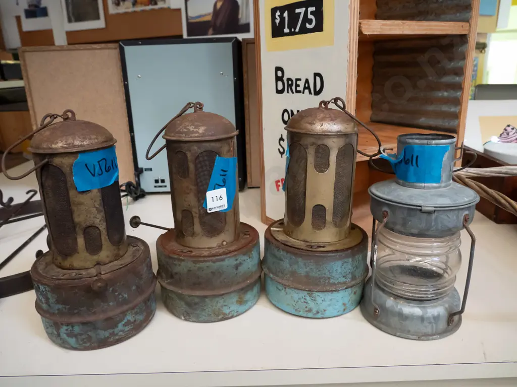 3x vintage glasshouse heaters, candle lantern Image 1++