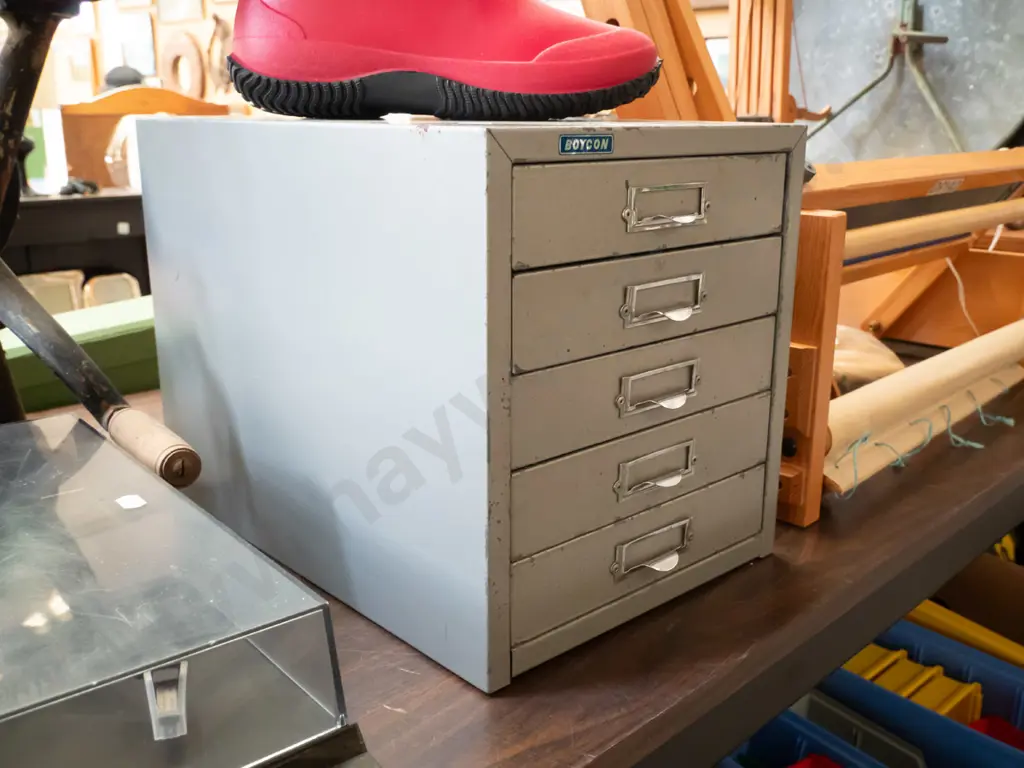 small 5 drawer metal filing cabinet H-290 Image 1++