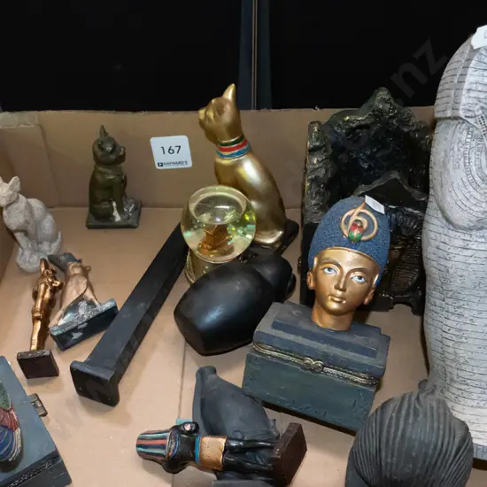 box; Egyptian souvenir items