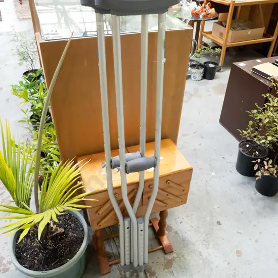 pair of Club Pro crutches