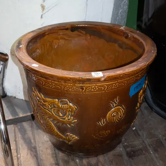 dragon themed planter H-340