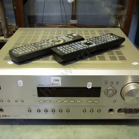 Onkyo AV receiver with 2 remotes