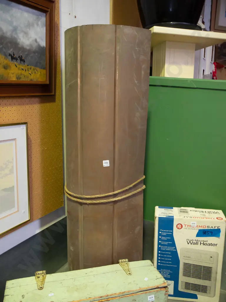 part roll of copper roofing iron W-2120 L-1260 Image 1++