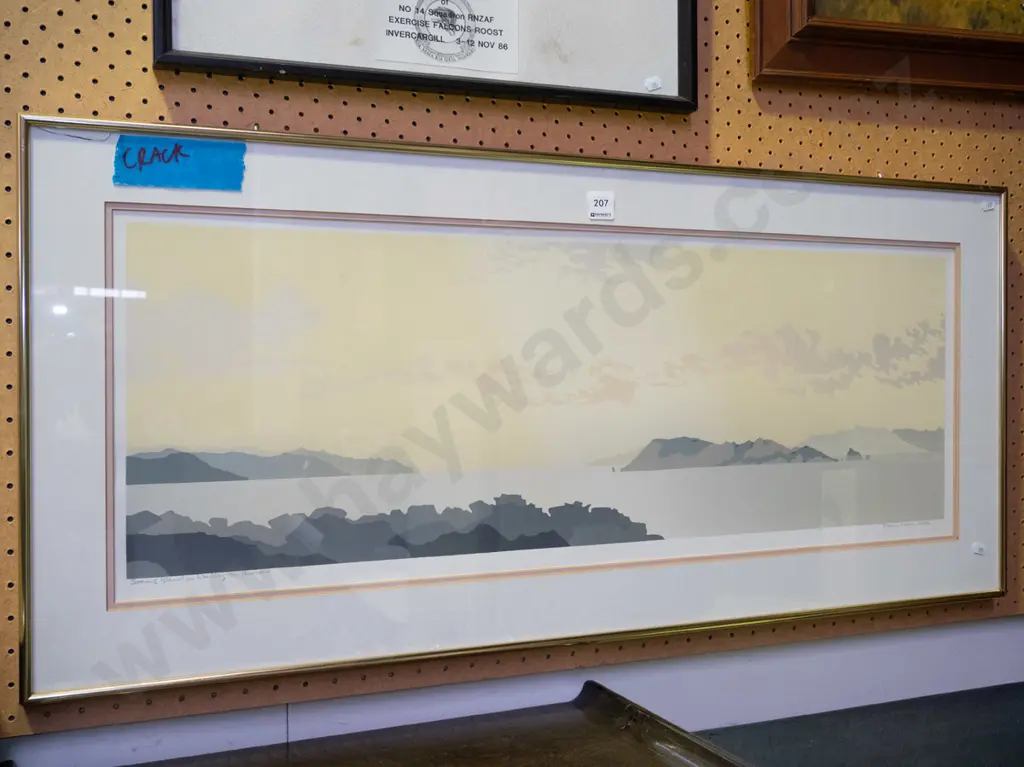 framed Soanes Island print - damage to frame Image 1++