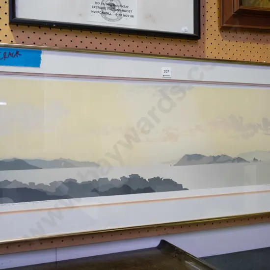 framed Soanes Island print - damage to frame