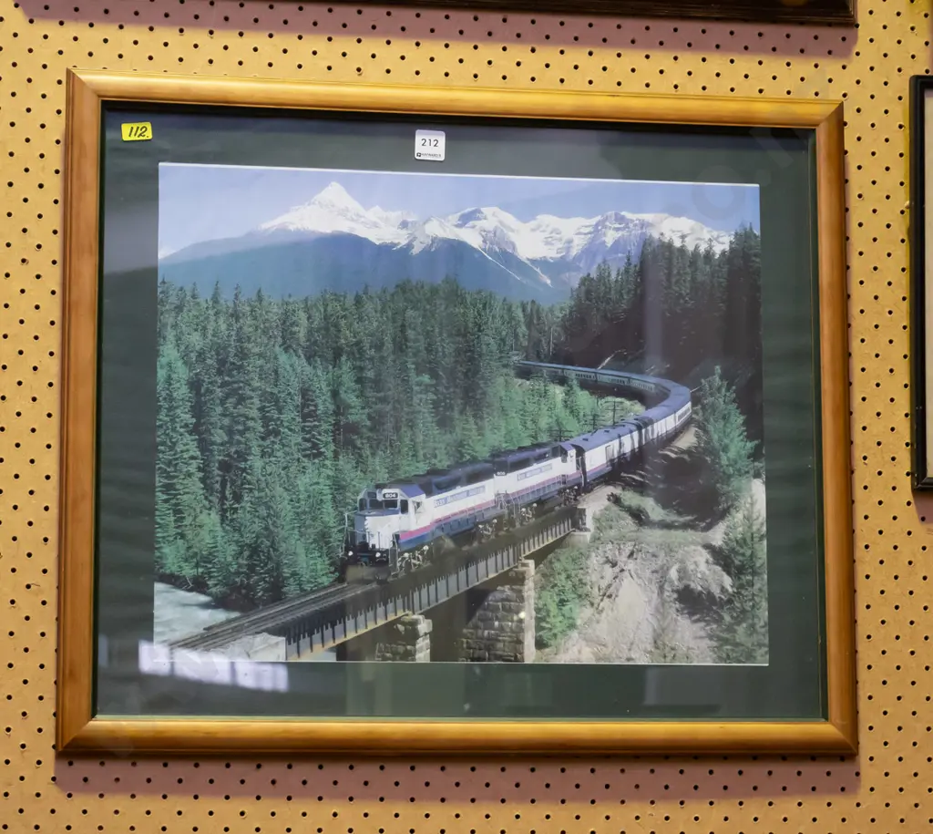 framed digital print - rocky moutain train Image 1++