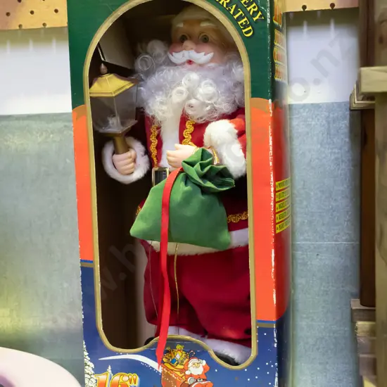 battery operated Santa ornament