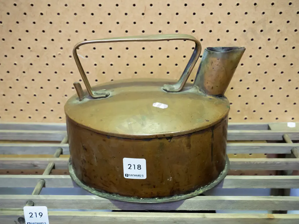 vintage copper stove top kettle Image 1++