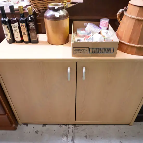 mdf faux  wood veneer office cabinet H-840 W-1200 D-400