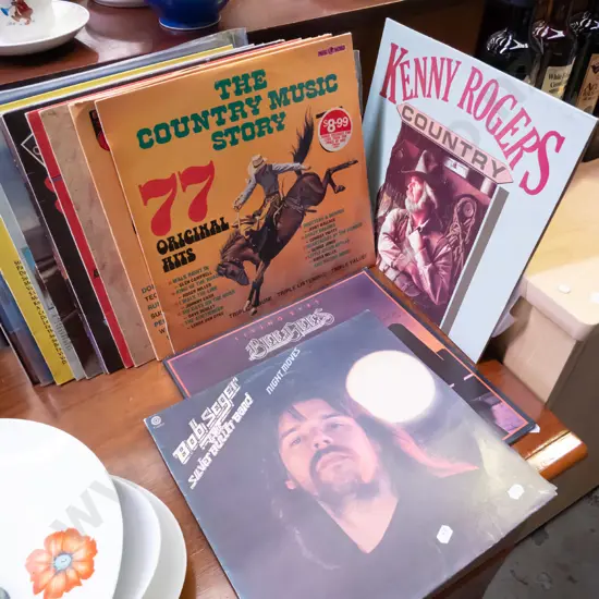 LPs; Bob Segar, Bee Gees, Kenny Rogers etc