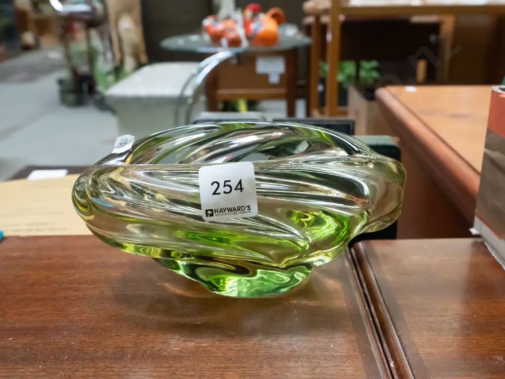 green glass ashtray Image 1++