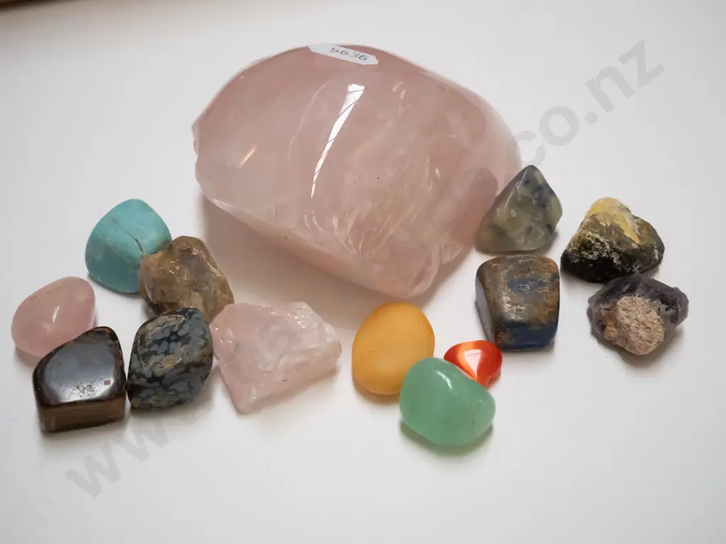 tray of polished gem stones Image 1++
