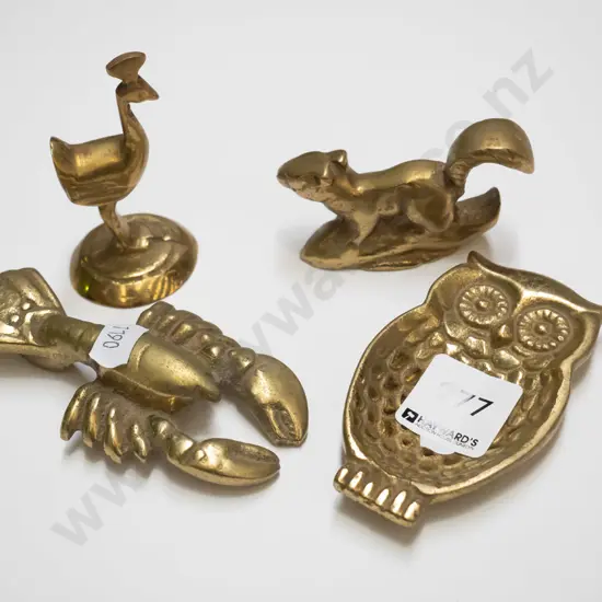 brass animal figurines