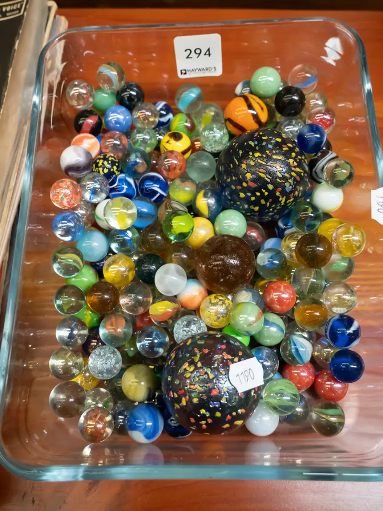 glass dish and marbles Image 1++