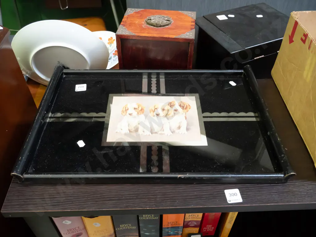 deco glazed puppy dog tray  Image 1++