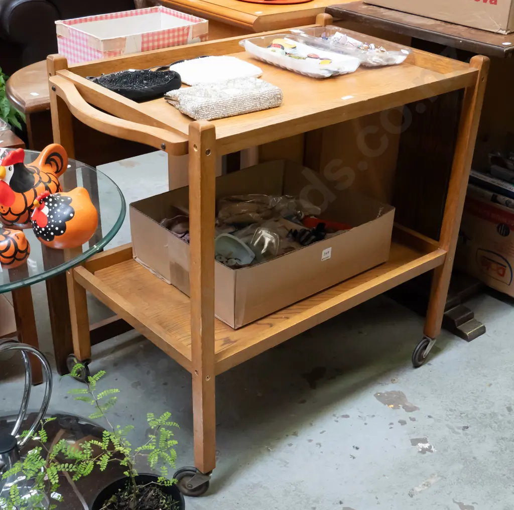 oak tea trolley Image 1++