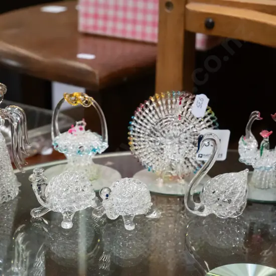 small glass ornaments