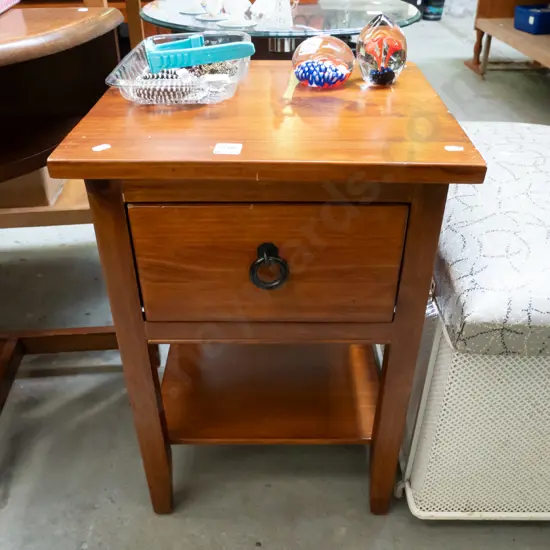 solid pine bedside cabinet