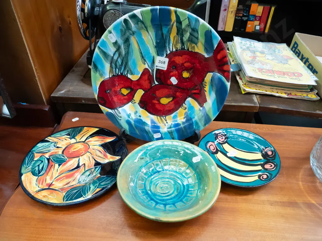 pottery hand painted plates, bowl Image 1++