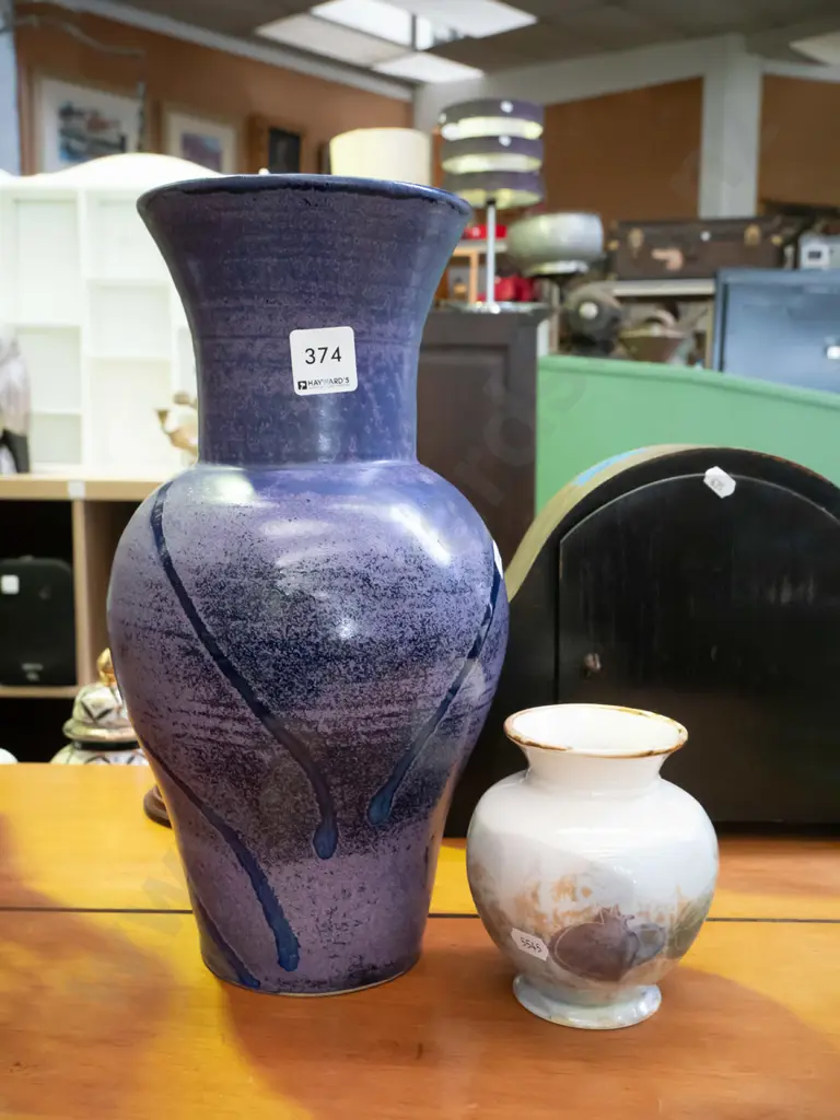 studio pottery vase, 1x Robert Gordan vase Tallest H-330 Image 1++