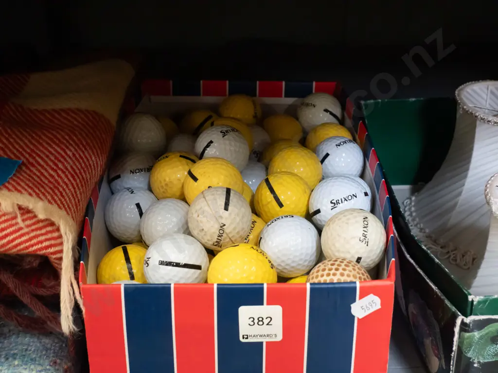 shoe box, golf balls Image 1++