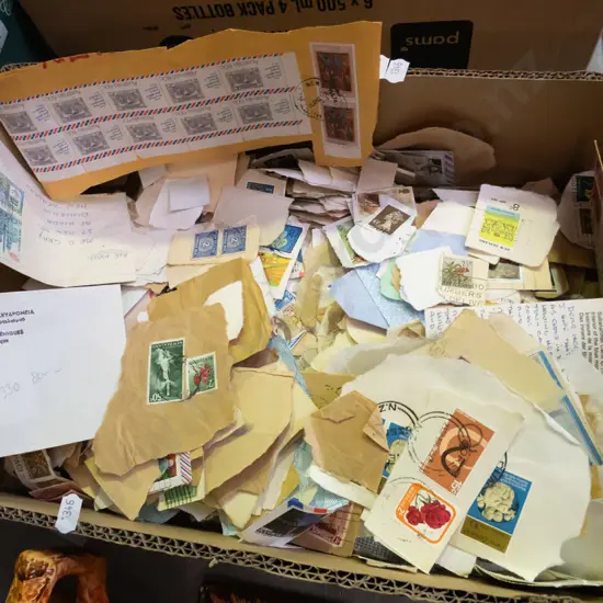box of stamps