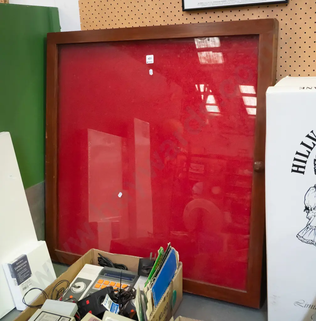 glass fronted noticeboard H-800 W-755 Image 1++