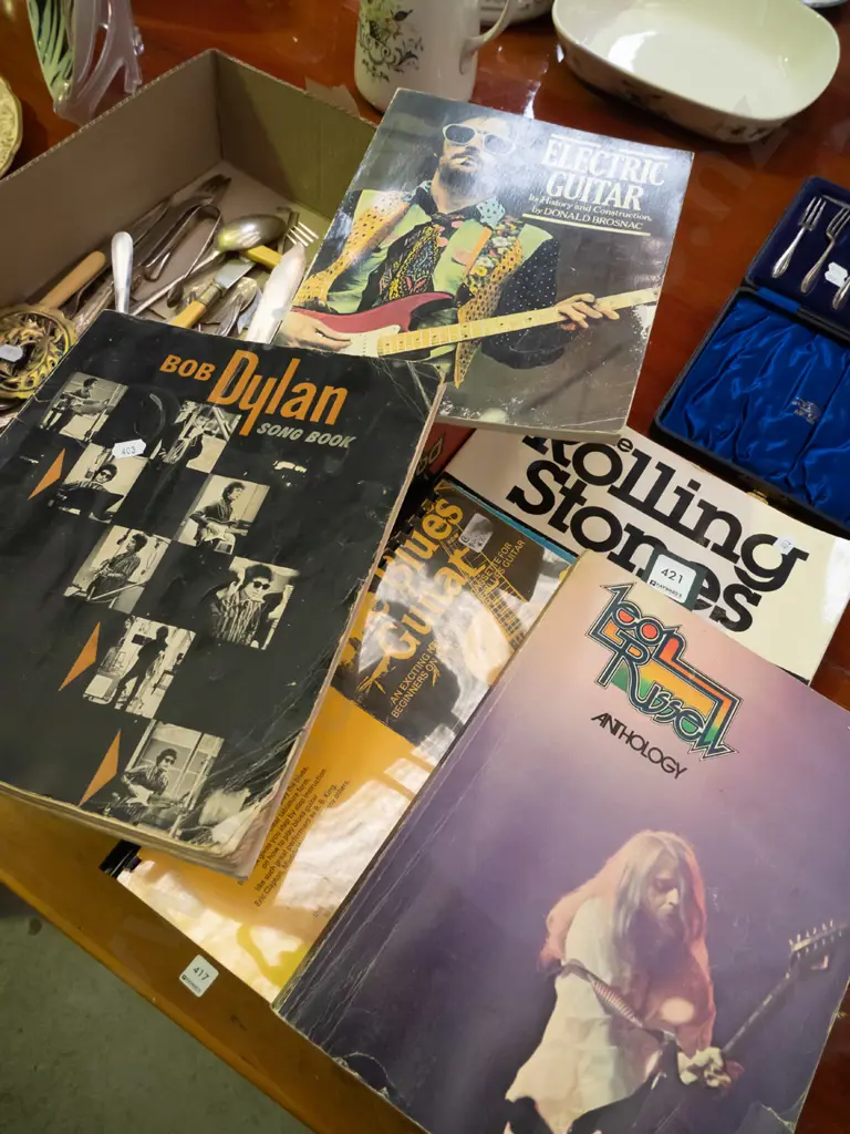 various music books and Rolling Stones book Image 1++