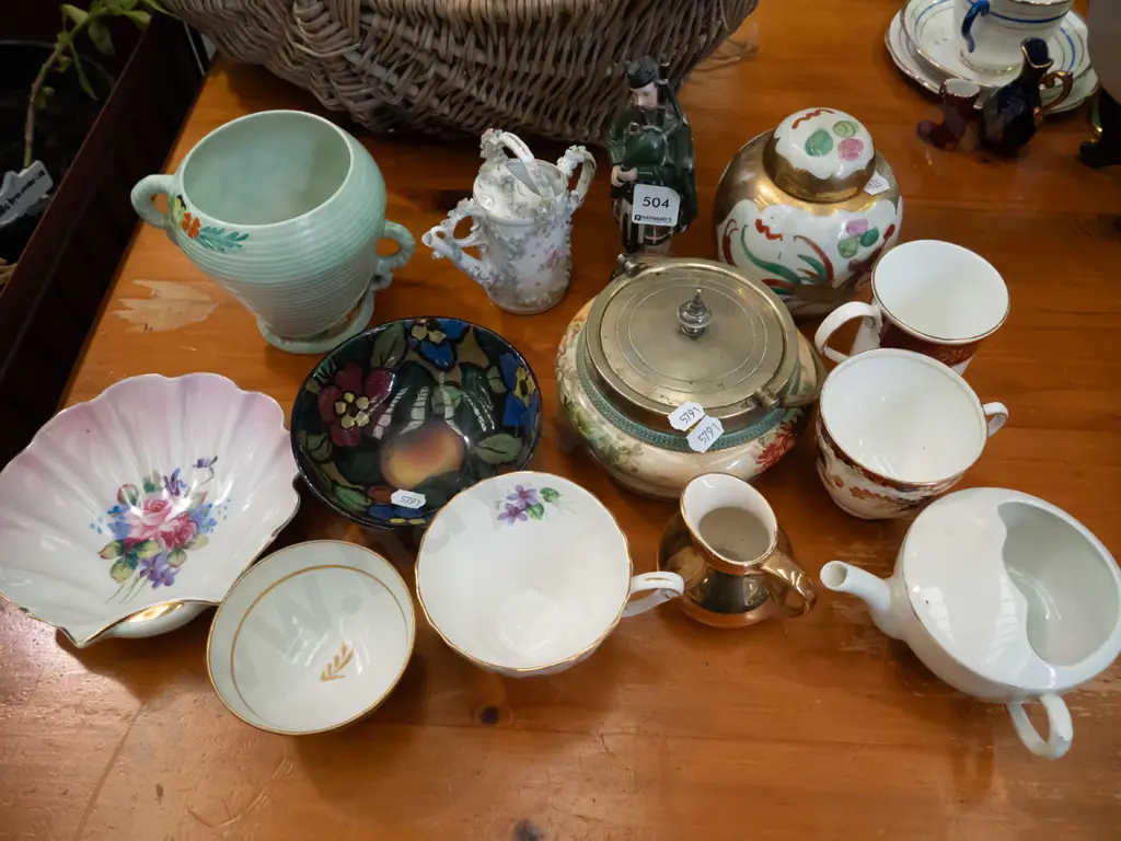 allsorts; Scotch figurine, invalids cup, bowls, ginger jar, milk jug etc Image 1++