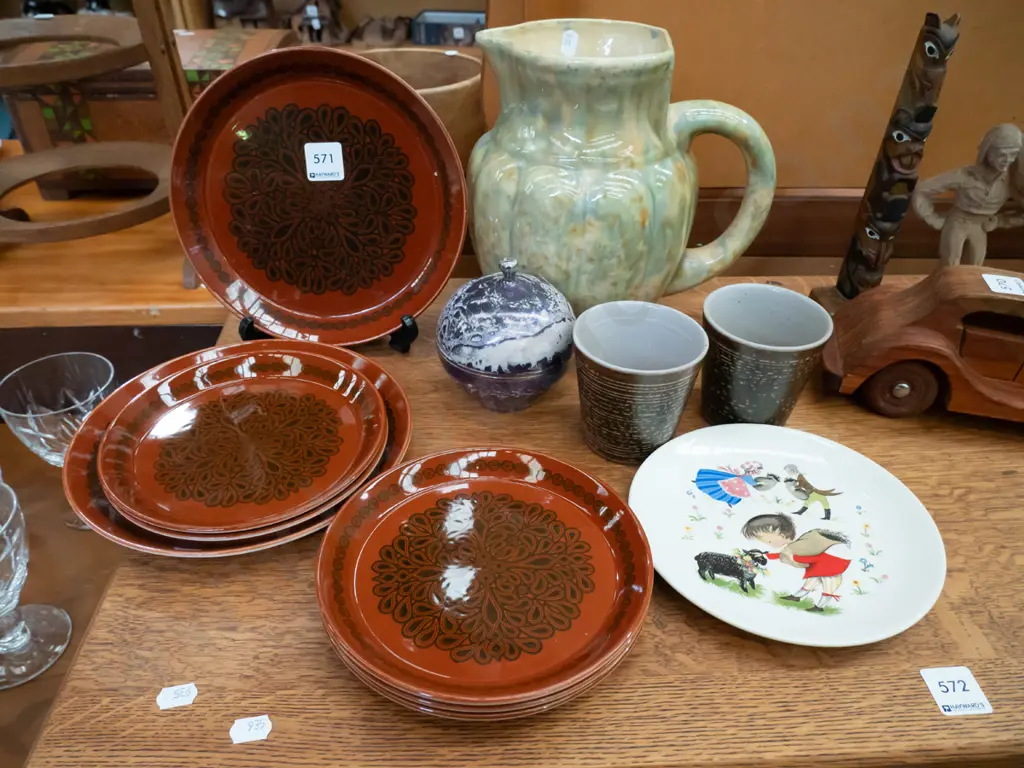 Crown Lynn Forma Plates, nursery rhyme plates etc Image 1++