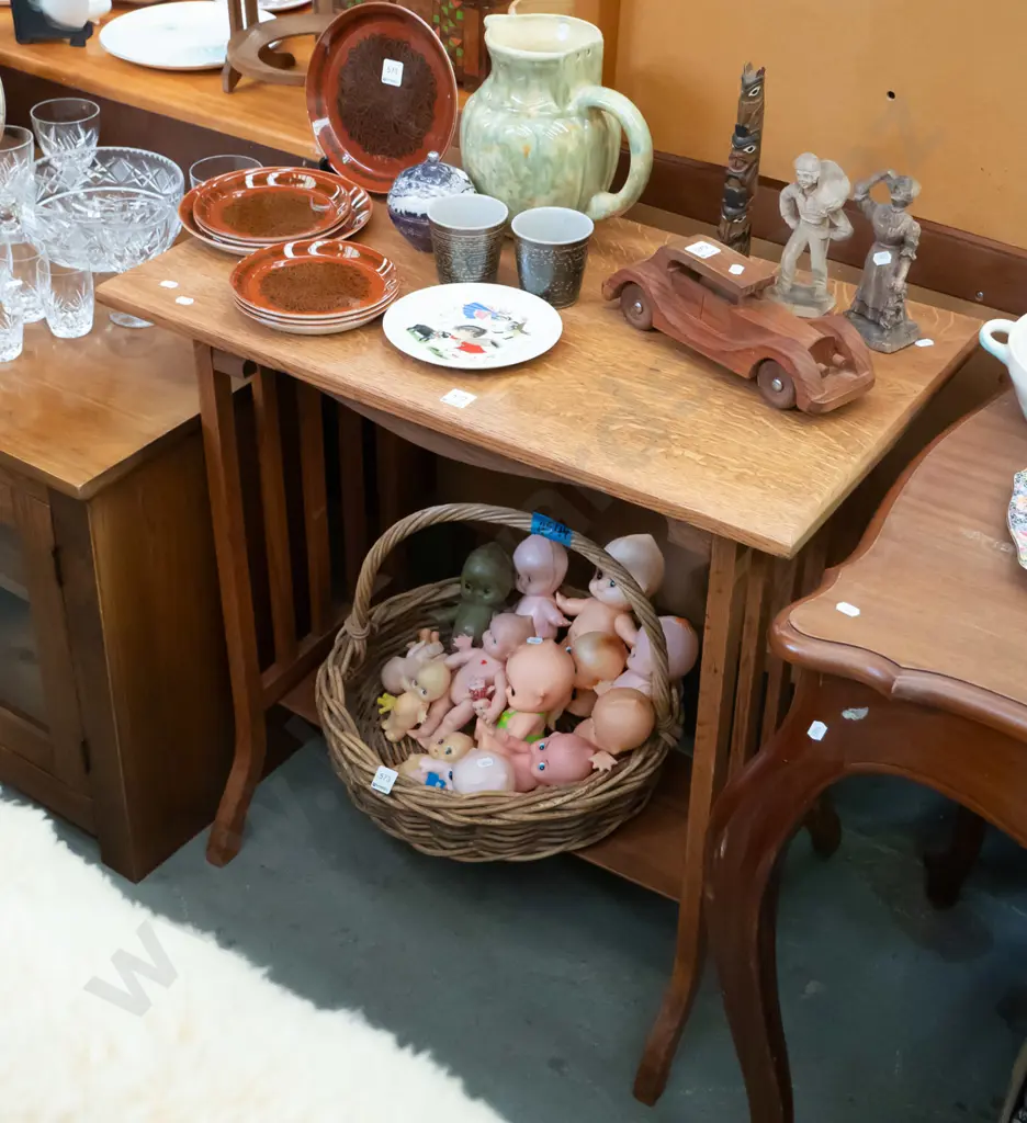oak hall table H-760 W-750 D-450 Image 1++