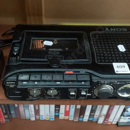 Sony TCM-5000ev portable monophonic tape recorder