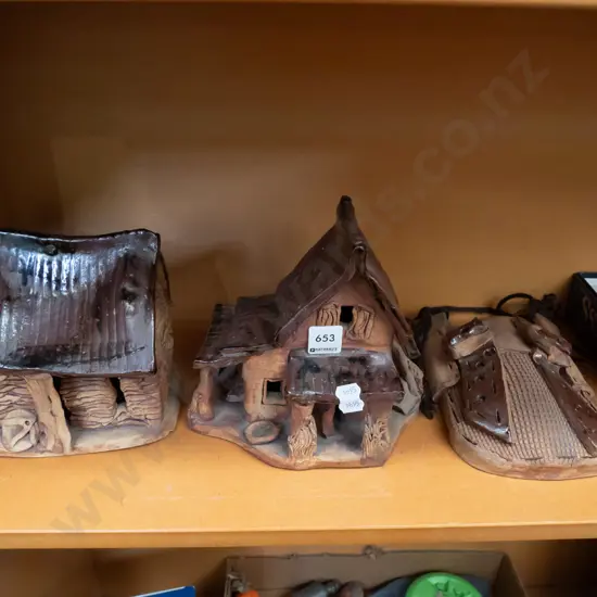 studio pottery cottages, wall pocket vase