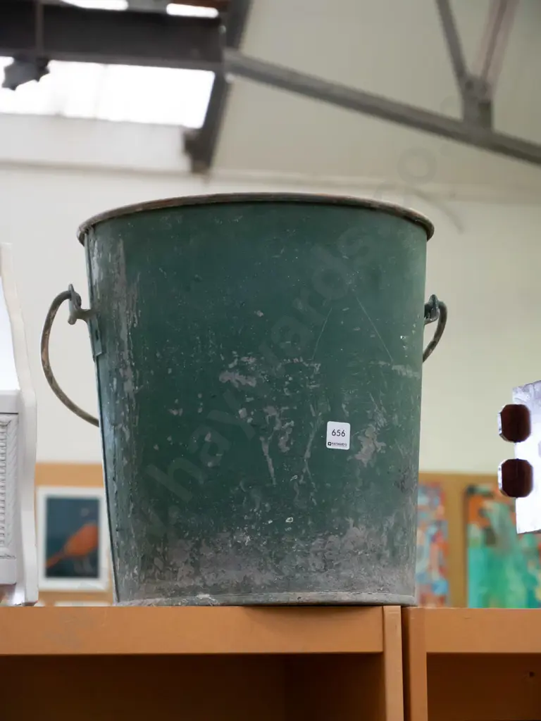 painted galvanised pail Image 1++