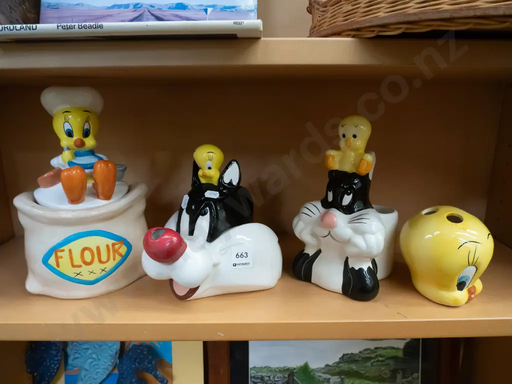 shelf of Tweetie Bird collectables Image 1++