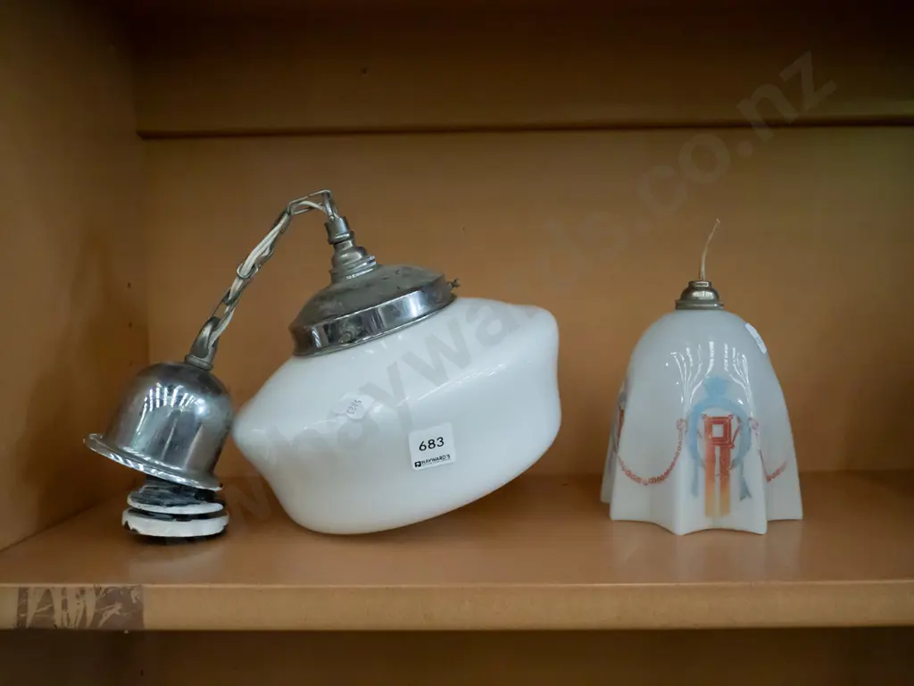 1x Edwardian and  1x deco light fittings Image 1++