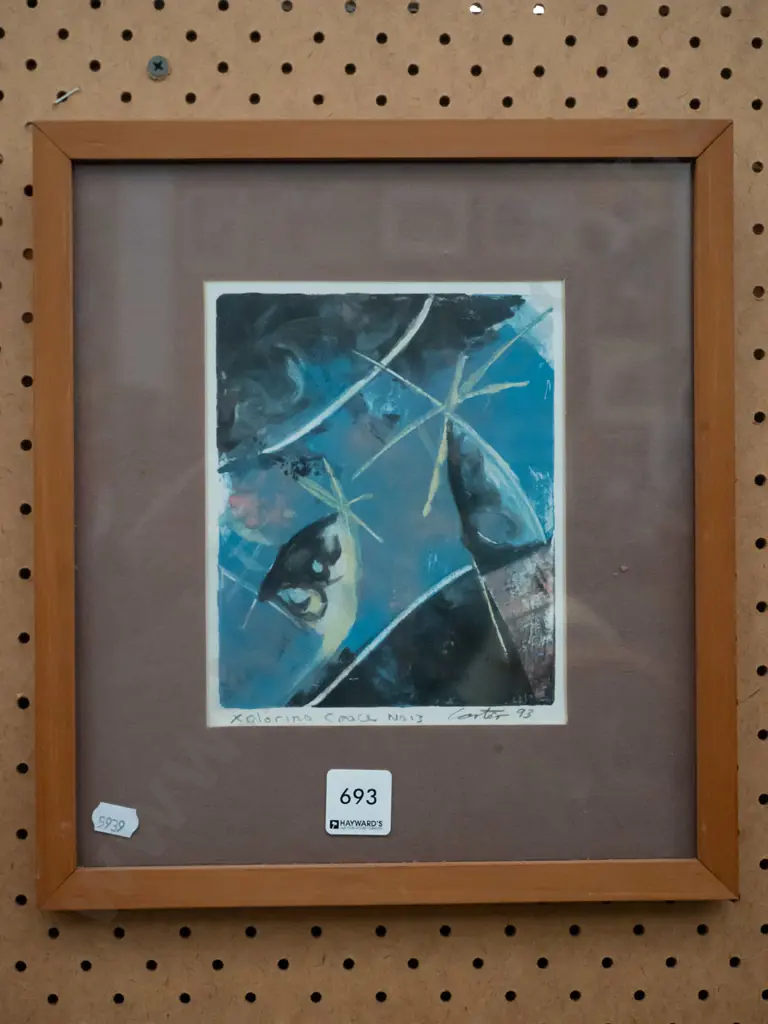 framed signed print - exploring space 13 Image 1++