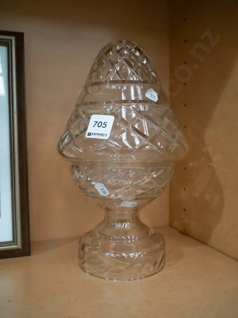 cut crystal lamp - needs wiring Image 1++